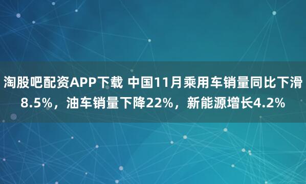 淘股吧配资APP下载 中国11月乘用车销量同比下滑8.5%，油车销量下降22%，新能源增长4.2%