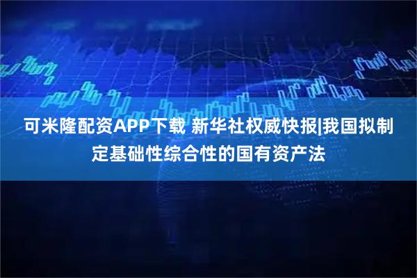 可米隆配资APP下载 新华社权威快报|我国拟制定基础性综合性的国有资产法