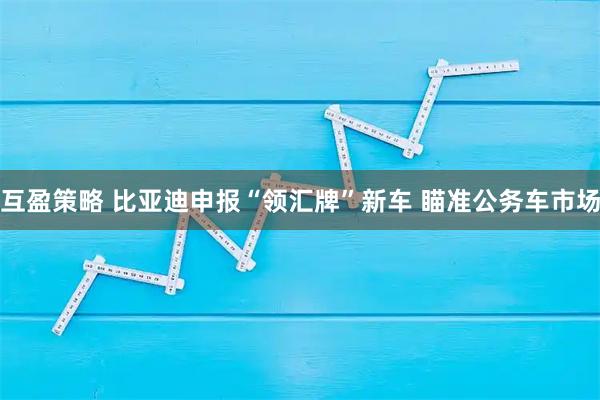 互盈策略 比亚迪申报“领汇牌”新车 瞄准公务车市场