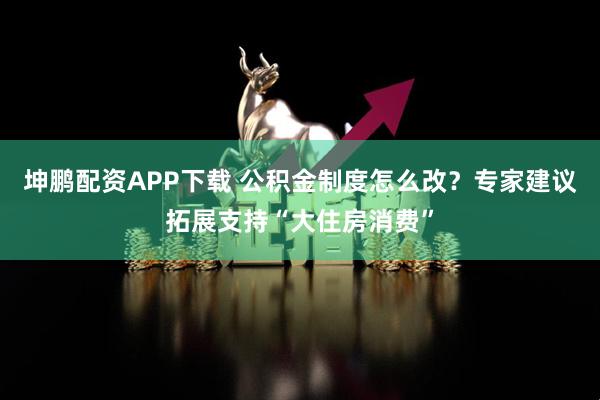 坤鹏配资APP下载 公积金制度怎么改？专家建议拓展支持“大住房消费”