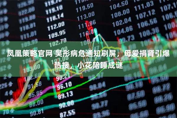 凤凰策略官网 吴彤病危通知刷屏，母爱捐肾引爆热搜，小花陪睡成谜