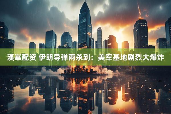 漢崋配资 伊朗导弹雨杀到：美军基地剧烈大爆炸